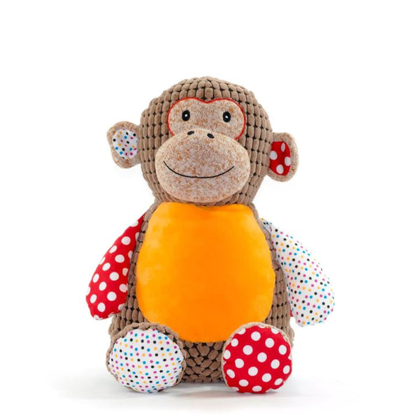 Sensory monkey plushie personalised